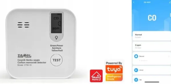 Hot Kolmonoxiddetektorsensor WiFi TUYA CTW-10 GARDI Zamel app Rök- & Koloxiddetektorer