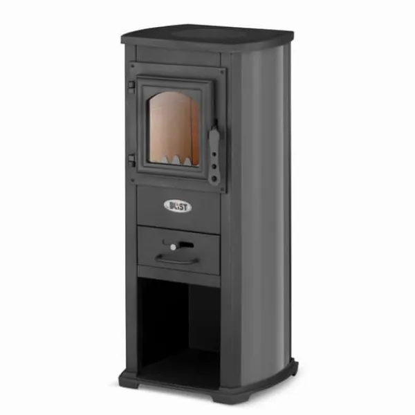 Viking Choice Kominek Ekonomik Lux Vedspis - 8,5kW, Värmer upp till 85m², Modern Design