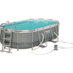 Sale Komplett familjepool - Power Steel pool 7.250L 424x250x100 cm Pooler
