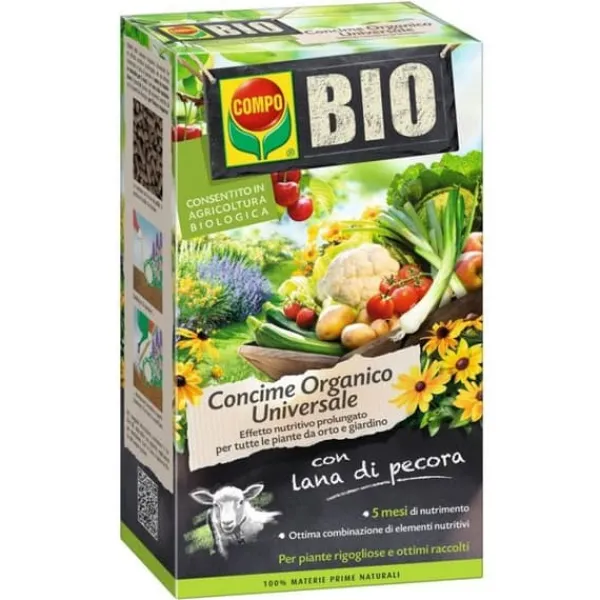 Hot KOMPOST UNIVERSAL MED FÅRULL 2KG KOMPOST BIO Gödningsmedel