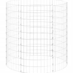 vidaXL Kompost Ø100x100 cm galvaniserat stål