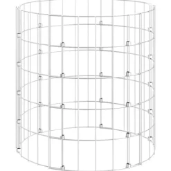 vidaXL Kompost Ø50x50 cm galvaniserat stål