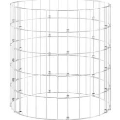 vidaXL Kompost Ø50x50 cm galvaniserat stål
