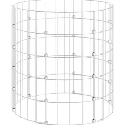 vidaXL Kompost Ø50x50 cm galvaniserat stål