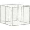 vidaXL Kompost 85x85x70 cm galvaniserat järn