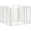 vidaXL Kompost 100x100x77 cm galvaniserat järn