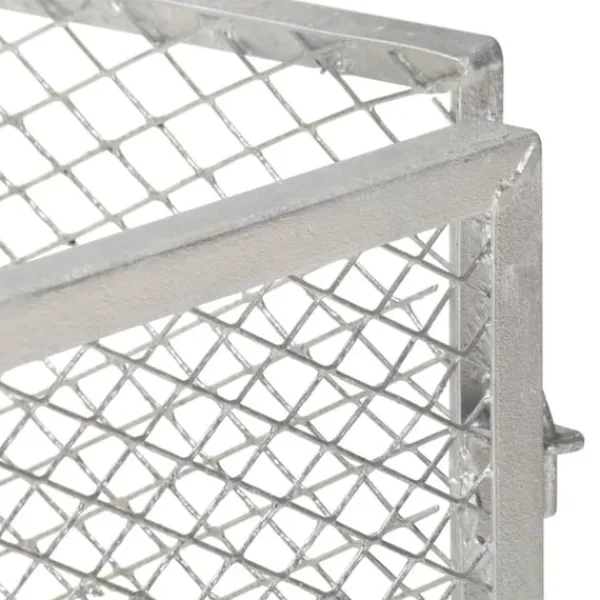 vidaXL Kompost 100x100x77 cm galvaniserat järn