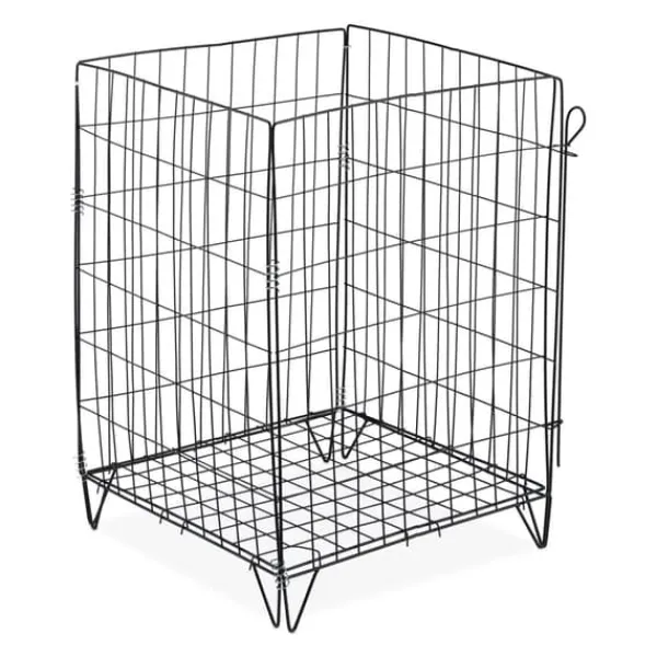 Kompostbehållare, Metallnät, 68x46x46 cm, Svart Kompostering