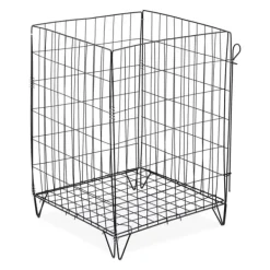 Kompostbehållare, Metallnät, 68x46x46 cm, Svart Kompostering