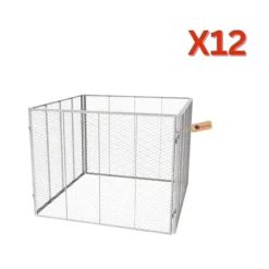 Kompostgaller 100x100x80 cm, 12 st
