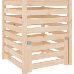 Discount Kompostlåda i massiv furu - Hög kapacitet med lufthål | Storlek: 63,5x63,5x77,5 cm Kompostering