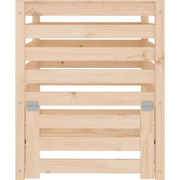 Discount Kompostlåda i massiv furu - Hög kapacitet med lufthål | Storlek: 63,5x63,5x77,5 cm Kompostering