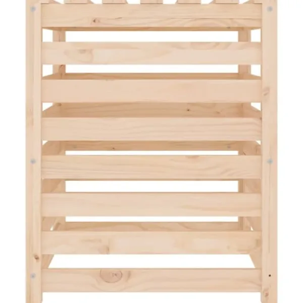 Discount Kompostlåda i massiv furu - Hög kapacitet med lufthål | Storlek: 63,5x63,5x77,5 cm Kompostering