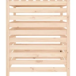 Sale Kompostlåda i massiv furu - Hög kapacitet och praktiskt lock | Storlek: 82,5x82,5x99,5 cm Kompostering