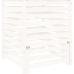 Clearance Kompostlåda vit 82,5x82,5x99,5 cm massiv furu - Kompost - Kompostlåda - Home & Living Kompostering