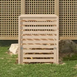 vidaXL Kompostlåda 82,5x82,5x99,5 cm massiv furu