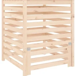 vidaXL Kompostlåda 82,5x82,5x99,5 cm massiv furu