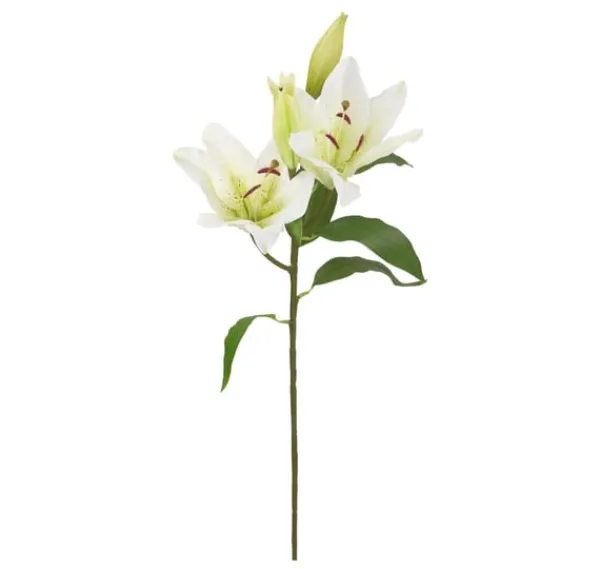 Konstgjord blomma I TRÄDGÅRD H75cm, vit lilja