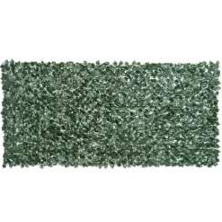 Konstgjord häck 300x150 cm, mörkgrön, insynsskydd för trädgård & balkong