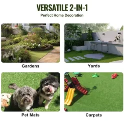 Online Konstgräsplattor 18-pack 305x305 mm, självdränerande, perfekt för mångsidig inomhus- och utomhusbruk. Trädgårdsprydnader
