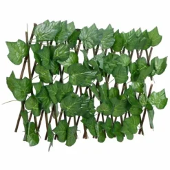 vidaXL Konstväxt druvblad spaljé expanderbar grön 180x20 cm