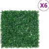 Sale Konstväxt växtvägg 6 st grön 50x50 cm Trädgårdsprydnader