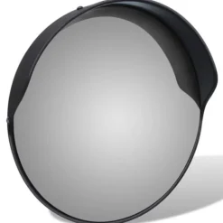 Konvex trafikspegel 30 cm PC-plast svart - Trafikspegel - Trafikspeglar - Home & Living