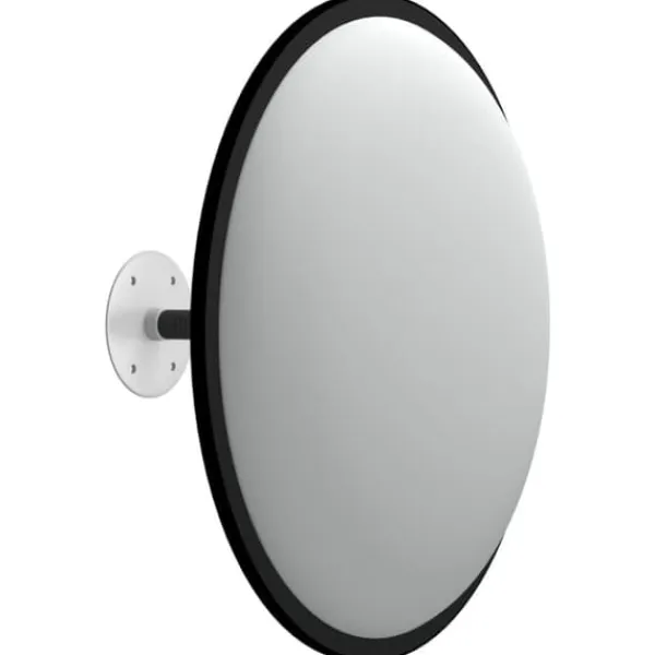 Konvex trafikspegel för inomhusbruk | Diameter: Ø40 cm | Färg: Svart | Material: Akryl Säkerhetsspeglar