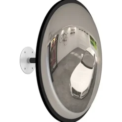 New Konvex trafikspegel inomhus svart Ø40 cm akryl Säkerhetsspeglar