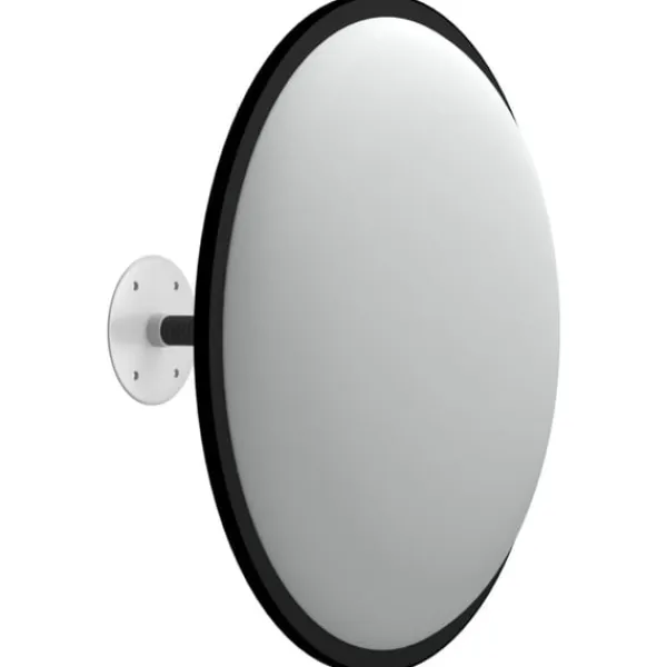 New Konvex trafikspegel inomhus svart Ø40 cm akryl Säkerhetsspeglar