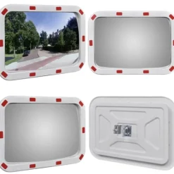 Konvex trafikspegel PC-Plast 40 x 60 cm med reflexer - Trafikspegel - Trafikspeglar - Home & Living