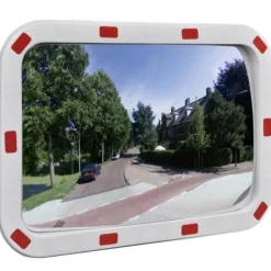 Konvex trafikspegel PC-Plast 40 x 60 cm med reflexer - Trafikspegel - Trafikspeglar - Home & Living