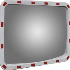 Hot Konvex trafikspegel PC-Plast 60 x 80 cm med reflexer Säkerhetsspeglar