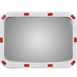 Discount Konvex trafikspegel PC-Plast 40 x 60 cm med reflexer Säkerhetsspeglar
