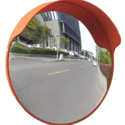vidaXL Konvex trafikspegel PC-Plast 45 cm utomhusbruk orange