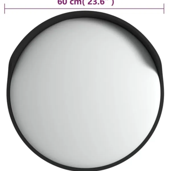 Discount Konvex trafikspegel utomhusbruk svart Ø60 cm polykarbonat - Trafikspegel - Trafikspeglar - Home & Living Säkerhetsspeglar