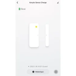 Konyks Senso Charge 2 - Batteridriven Wi-Fi-öppningsdetektor för dörr och fönster, 1 års batteritid, Smartphone-aviseringar
