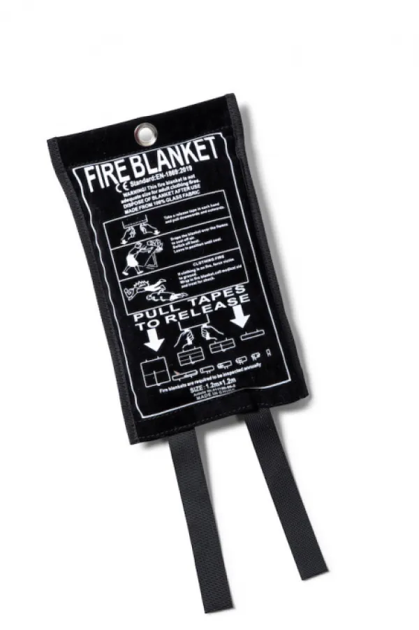 Sale Kosta Linnewäfveri Brandfilt Mocka, Svart Brandfilt