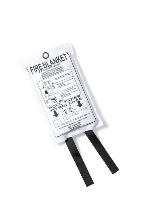 Sale Kosta Linnewäfveri Brandfilt Mocka, Vit Brandfilt