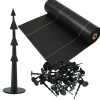 Outlet KOTARBAU® Ogrässkyddande Trädgårdstextil Universal För Ogräs Svart Rulle 110 G/M2 0,6 X 100 M + Pinnar Markduk & Fiberduk