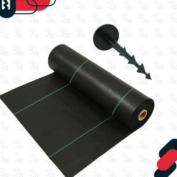Outlet KOTARBAU® Ogrässkyddande Trädgårdstextil Universal För Ogräs Svart Rulle 110 G/M2 0,6 X 100 M + Pinnar Markduk & Fiberduk