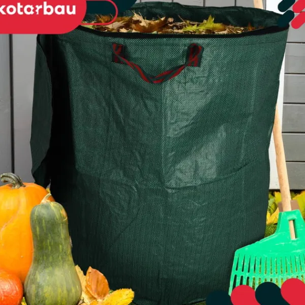 Online KOTARBAU® Rund hopfällbar trädgårdskorg för löv och gräs med dragkedja 272 l Trädgårdskorgar