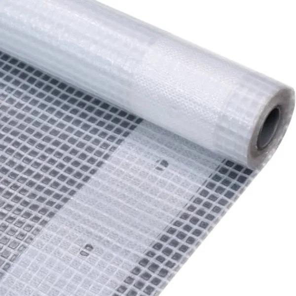 Clearance Kraftig Leno Presenning 260 g/m² - Skydd för växthus, möbler & mer | Färg: Vit | Storlek: 1,5x10 m Växthus