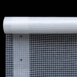 Clearance Kraftig Leno Presenning 260 g/m² - Skydd för växthus, möbler & mer | Färg: Vit | Storlek: 1,5x10 m Växthus