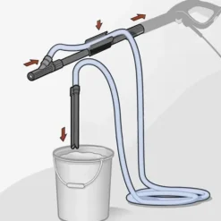 Hot Kärcher K2-K7 mässingsanslutning sandblästringskit keramiskt munstycke 3m slanglans 460mm Trädgårdsmaskiner