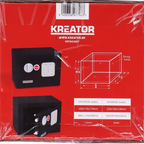 Kreator Kassaskåp 230x170x170 Mm