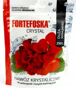 New KRISTALLGÖDNING FÖR PELARGONOR FORTEFOSKA CRYSTAL 250G MYCKET EFFEKTIV Gödningsmedel
