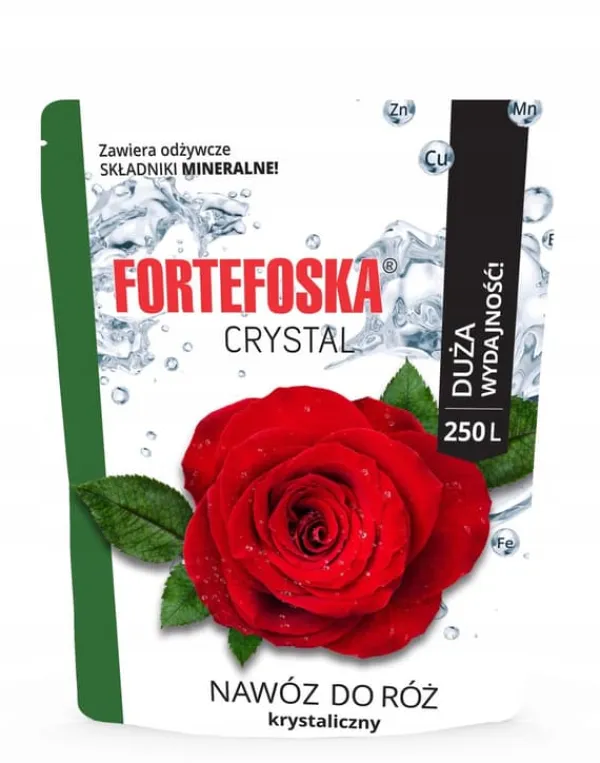 Hot KRISTALLGÖDNING FÖR ROSOR FORTEFOSKA CRYSTAL 250G MYCKET EFFEKTIV Gödningsmedel