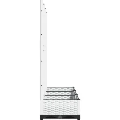 Krukor & odlingslådor - Living Odlingslåda med spaljé vit 120x40x121,5 cm PP