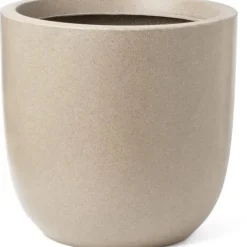 Discount Kulblomkruka - CAPI EUROPE - WASTE SMOOTH NL - 35 x 34 cm - Terrazzo beige Krukor & Växtbehållare